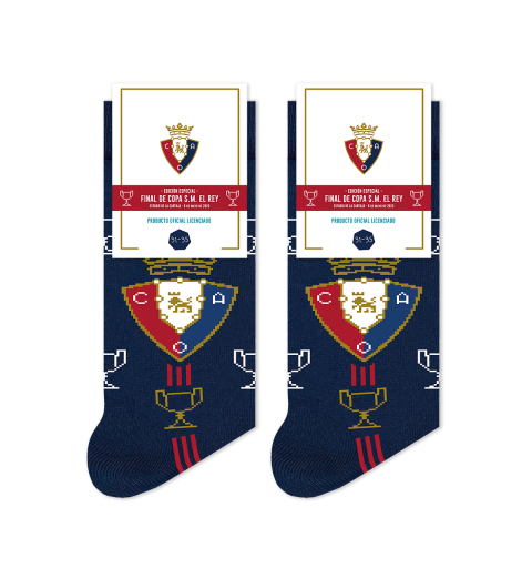 Calcetín Final Copa del Rey 2023 Osasuna Niño